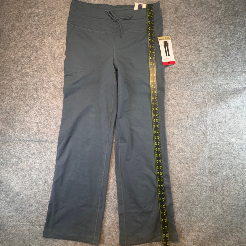Mondetta Womens High Rise Straight Leg Pants Gray Recycled Activewear Size M NEW - Picture 2 of 12